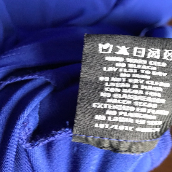 R&M Richards Royal Blue Sequined Swing Dress sz 14 - Picture 8 of 9